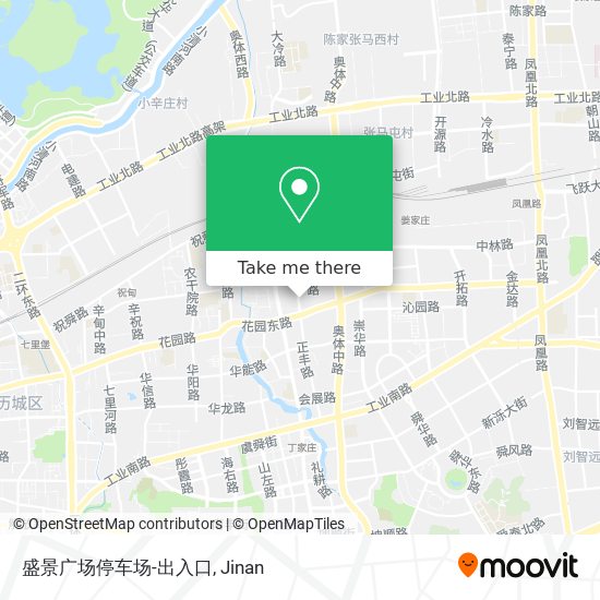 盛景广场停车场-出入口 map
