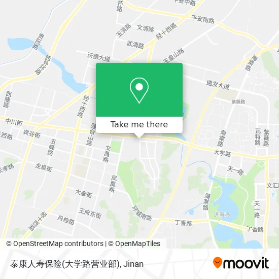 泰康人寿保险(大学路营业部) map