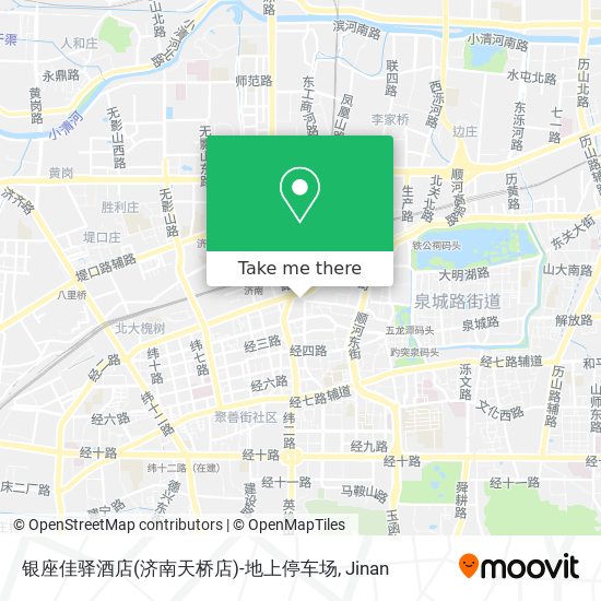 银座佳驿酒店(济南天桥店)-地上停车场 map