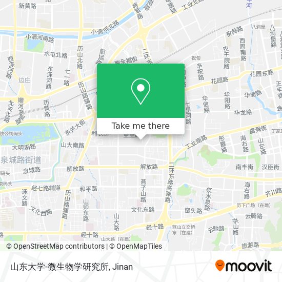 山东大学-微生物学研究所 map