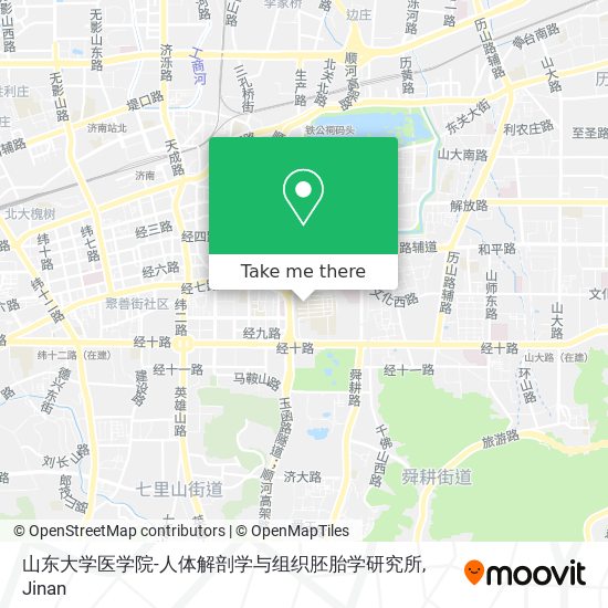 山东大学医学院-人体解剖学与组织胚胎学研究所 map