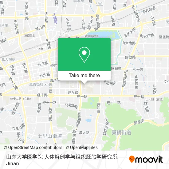 山东大学医学院-人体解剖学与组织胚胎学研究所 map