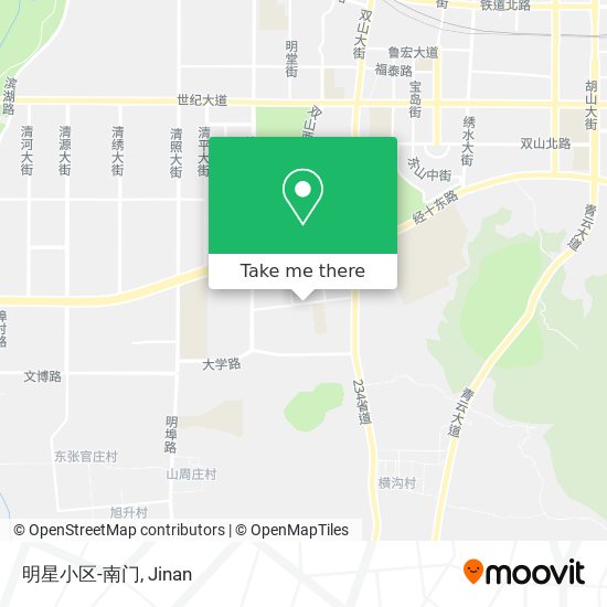 明星小区-南门 map