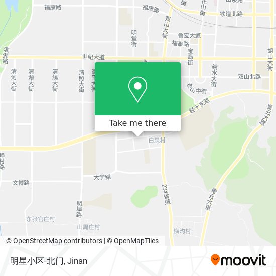 明星小区-北门 map