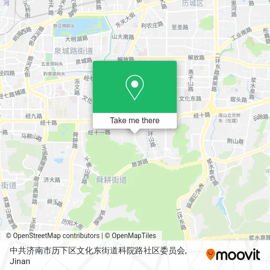 中共济南市历下区文化东街道科院路社区委员会 map