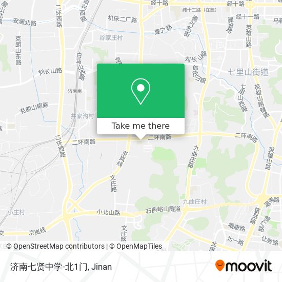 济南七贤中学-北1门 map