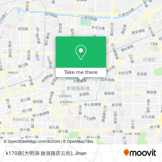 k170路(大明湖-旅游路庆云街) map
