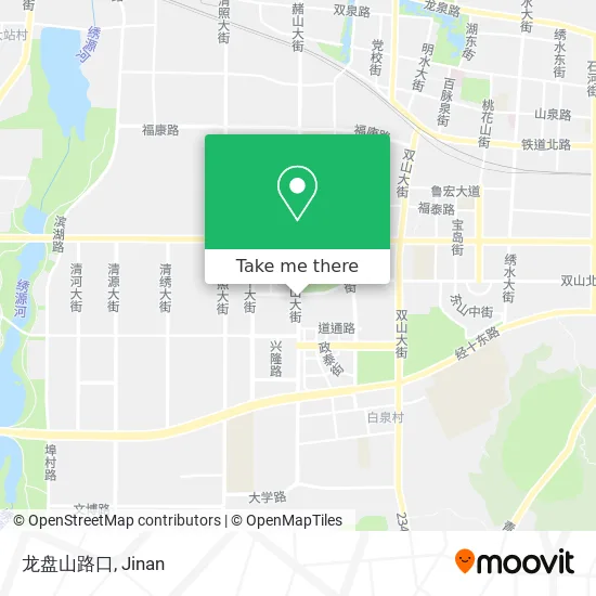 龙盘山路口 map