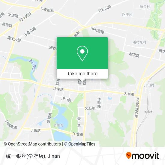 统一银座(学府店) map