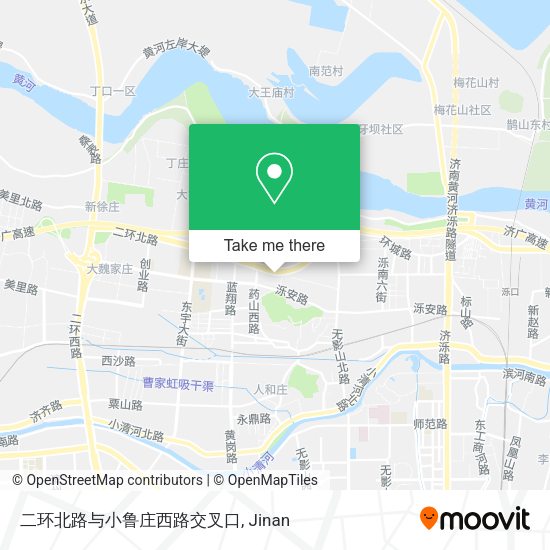 二环北路与小鲁庄西路交叉口 map