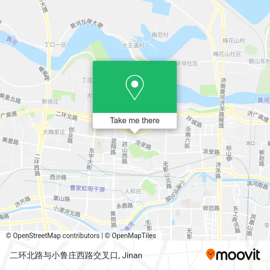 二环北路与小鲁庄西路交叉口 map