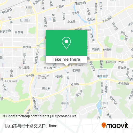 洪山路与经十路交叉口 map