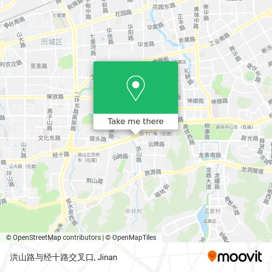 洪山路与经十路交叉口 map