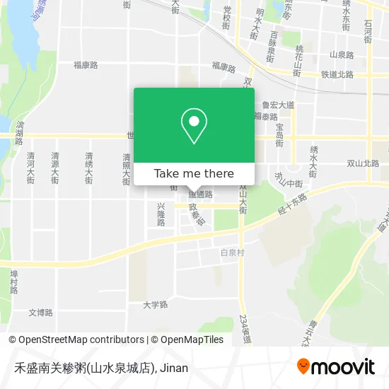 禾盛南关糁粥(山水泉城店) map