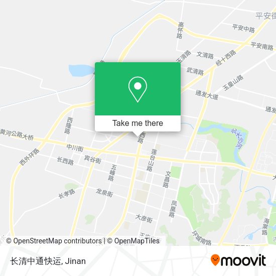 长清中通快运 map