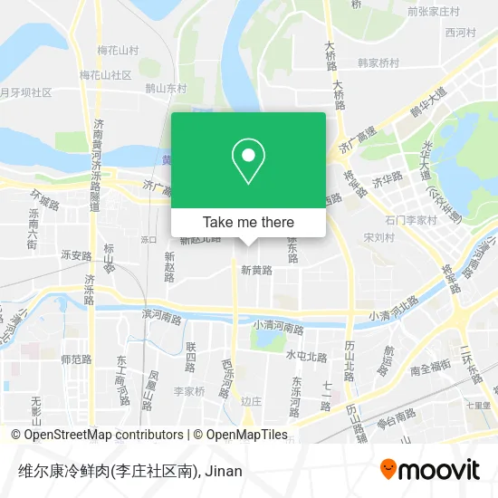 维尔康冷鲜肉(李庄社区南) map