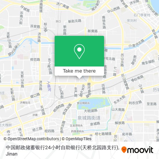 中国邮政储蓄银行24小时自助银行(天桥北园路支行) map