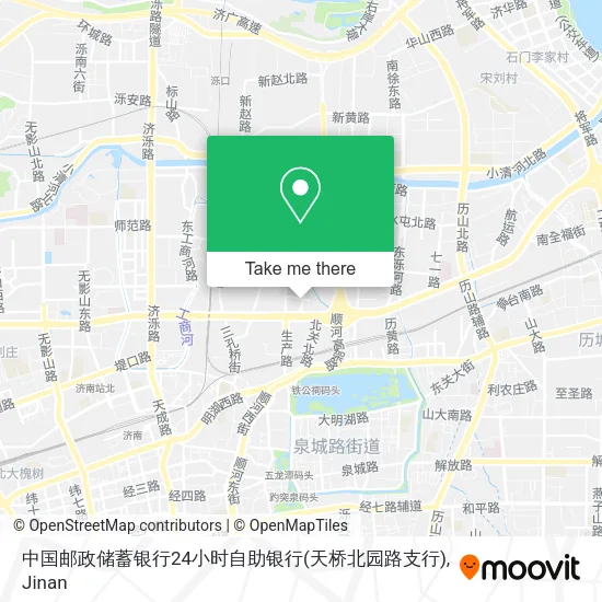 中国邮政储蓄银行24小时自助银行(天桥北园路支行) map