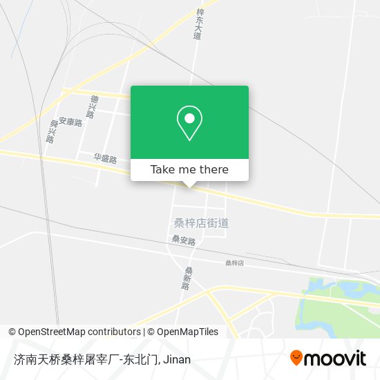 济南天桥桑梓屠宰厂-东北门 map