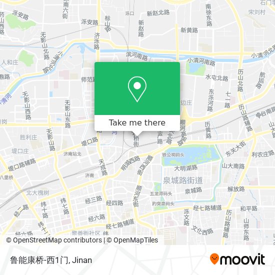 鲁能康桥-西1门 map