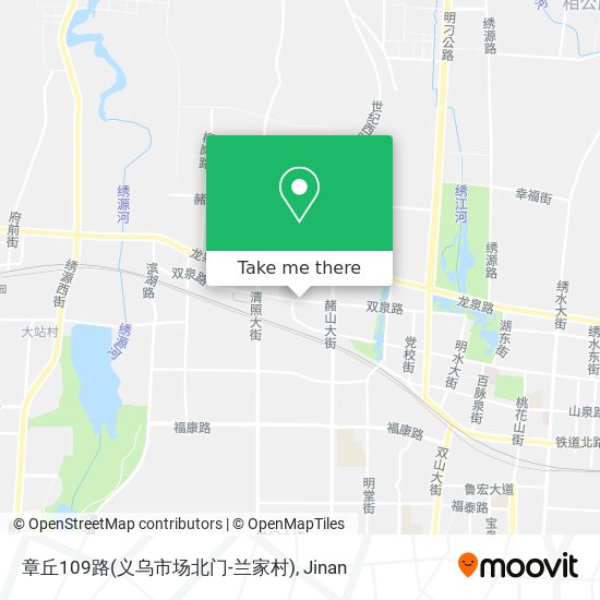 章丘109路(义乌市场北门-兰家村) map