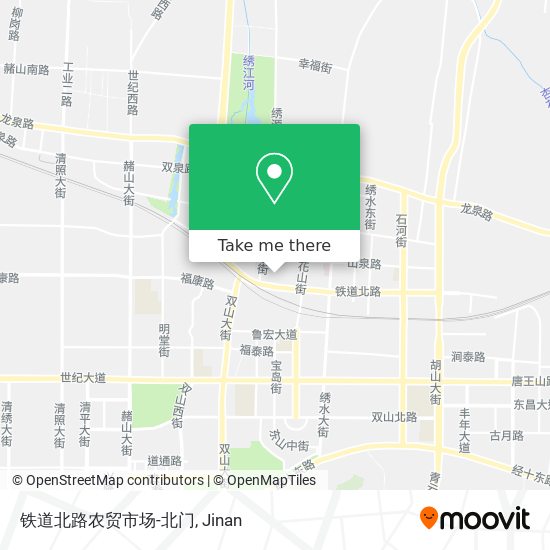 铁道北路农贸市场-北门 map