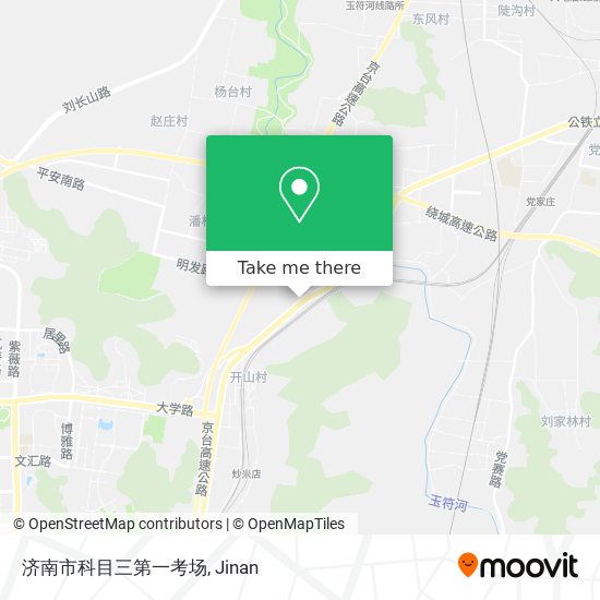 济南市科目三第一考场 map