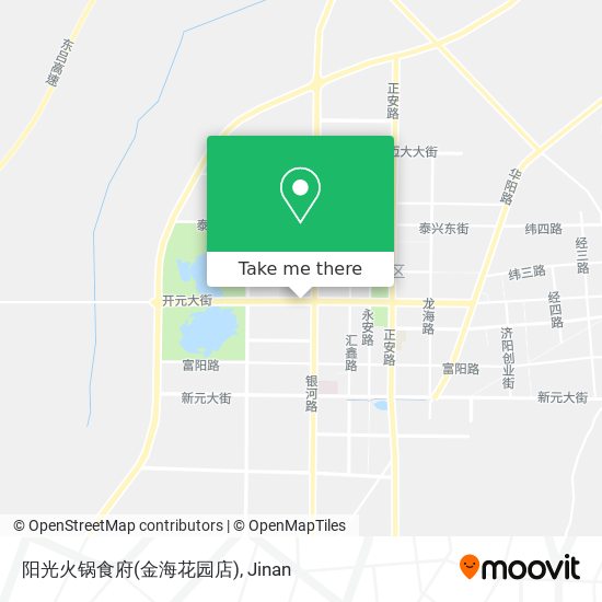阳光火锅食府(金海花园店) map