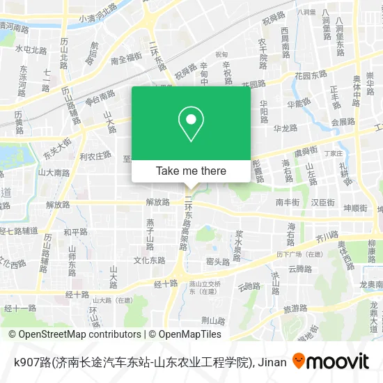 k907路(济南长途汽车东站-山东农业工程学院) map