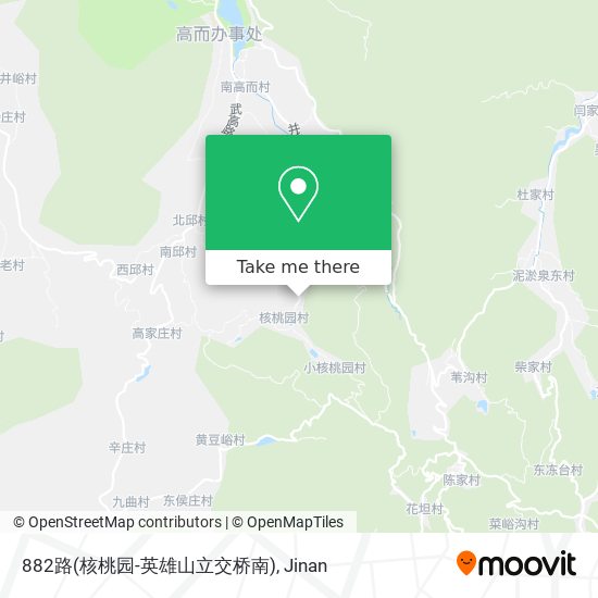 882路(核桃园-英雄山立交桥南) map