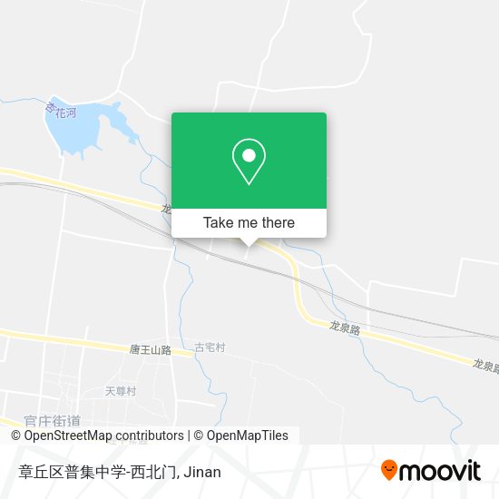 章丘区普集中学-西北门 map