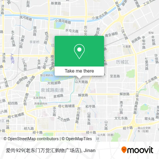 爱尚929(老东门万货汇购物广场店) map