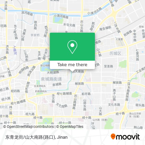 东青龙街/山大南路(路口) map