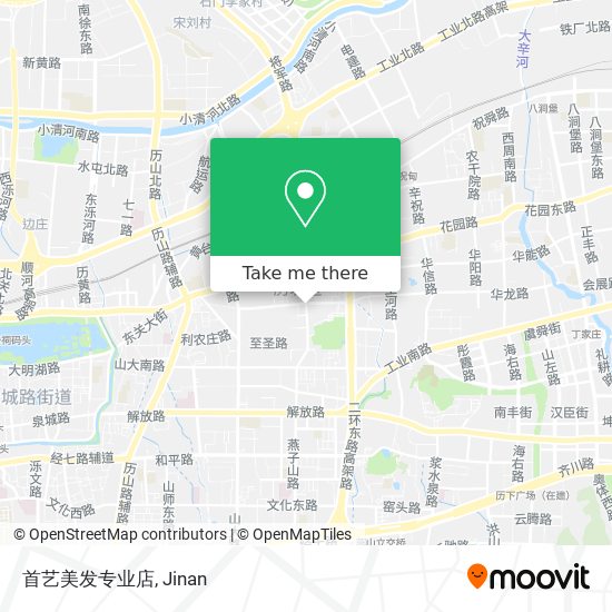 首艺美发专业店 map