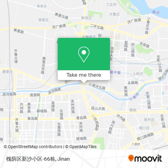 槐荫区新沙小区-66栋 map