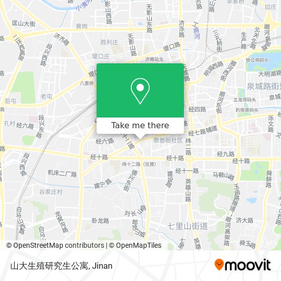山大生殖研究生公寓 map