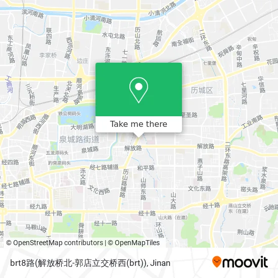 brt8路(解放桥北-郭店立交桥西(brt)) map