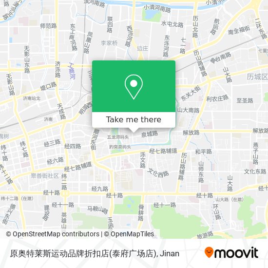 原奥特莱斯运动品牌折扣店(泰府广场店) map