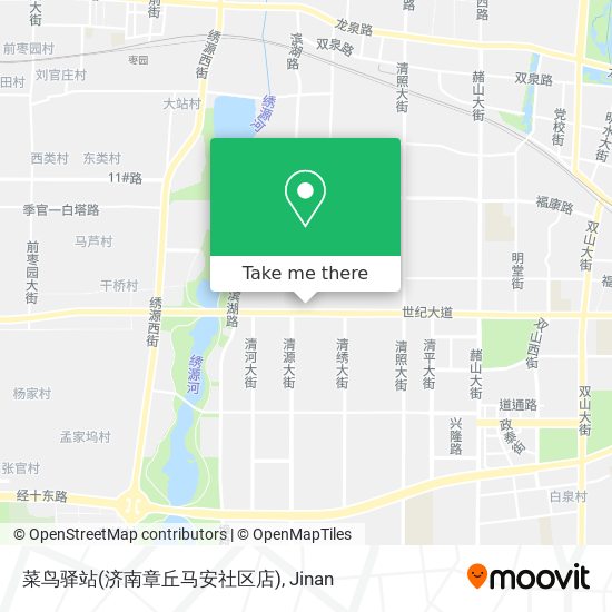 菜鸟驿站(济南章丘马安社区店) map