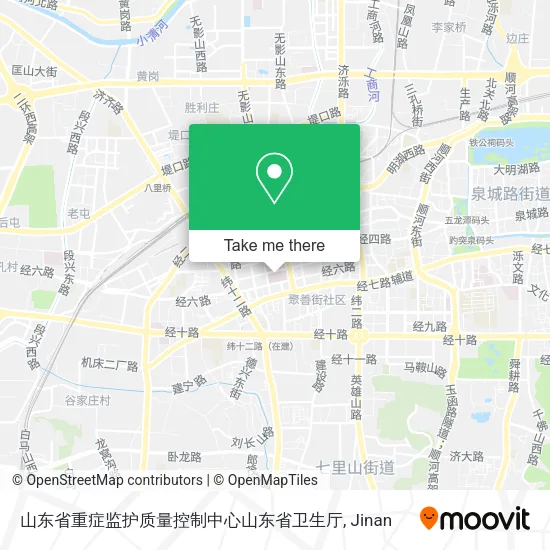 山东省重症监护质量控制中心山东省卫生厅 map