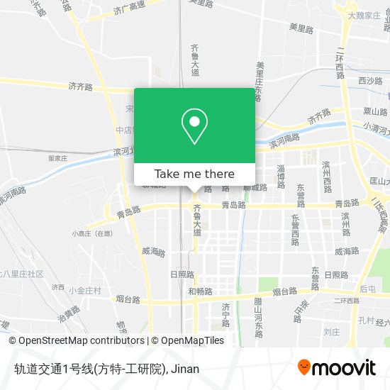 轨道交通1号线(方特-工研院) map