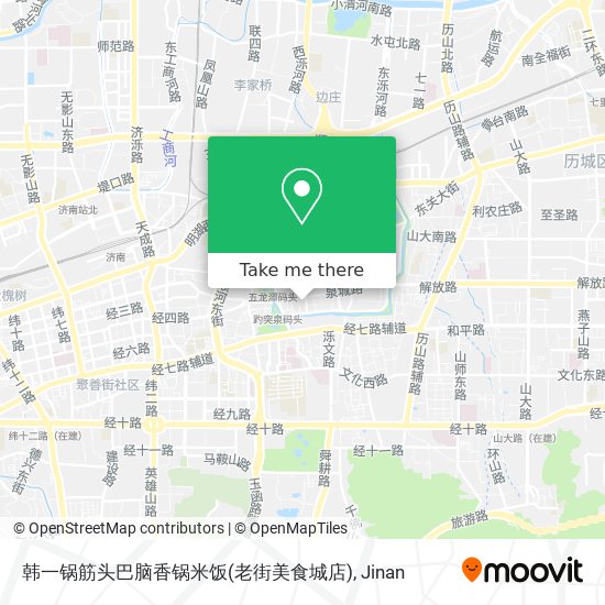 How To Get To 韩一锅筋头巴脑香锅米饭 老街美食城店 In 市中区by Bus