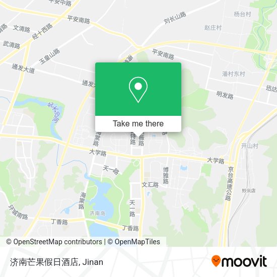 济南芒果假日酒店 map