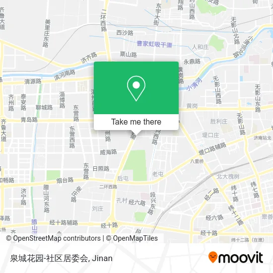 泉城花园-社区居委会 map