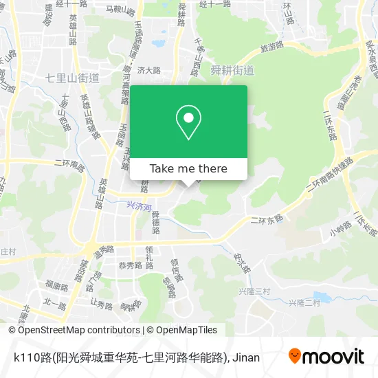 k110路(阳光舜城重华苑-七里河路华能路) map
