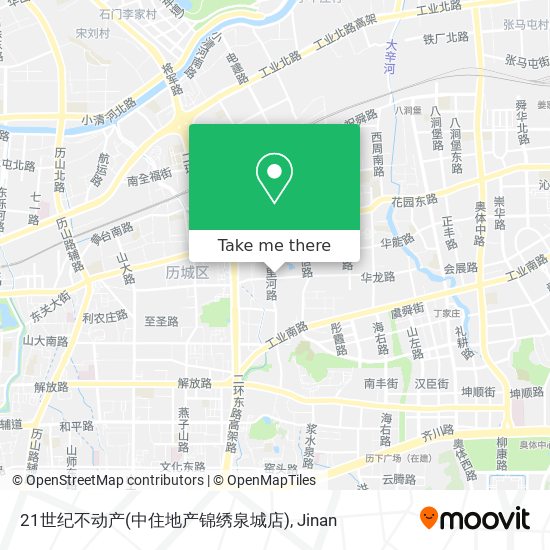 21世纪不动产(中住地产锦绣泉城店) map