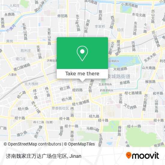 济南魏家庄万达广场住宅区 map