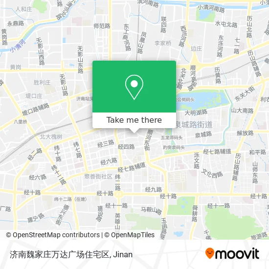 济南魏家庄万达广场住宅区 map