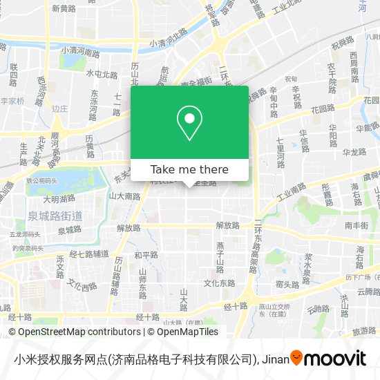小米授权服务网点(济南品格电子科技有限公司) map