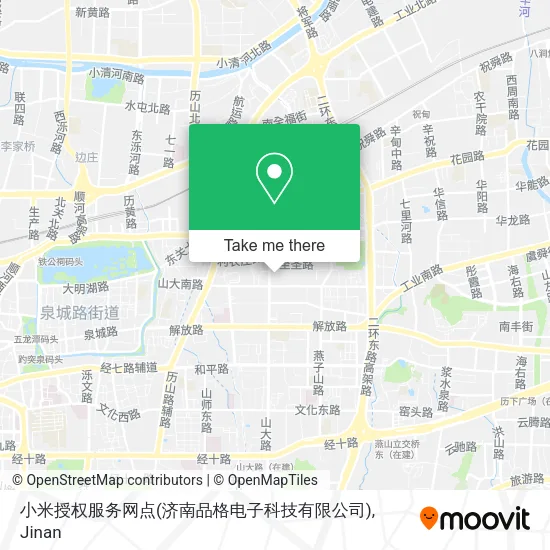 小米授权服务网点(济南品格电子科技有限公司) map